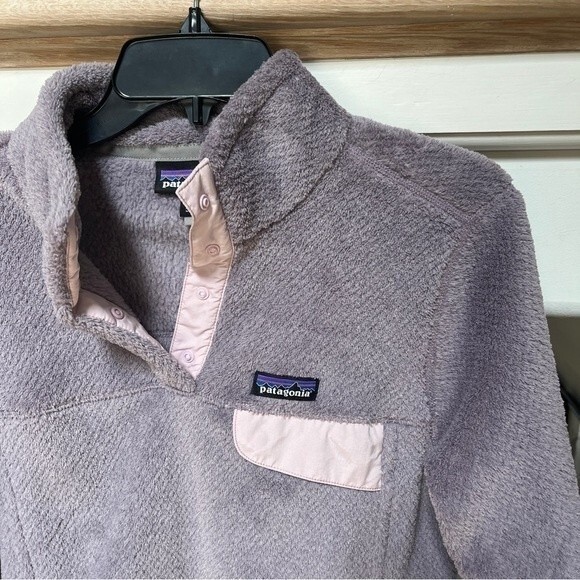 Patagonia Re-Tool Snap-T Fleece Pullover Verbena Purple X-Dye M NWOT - Picture 5 of 9